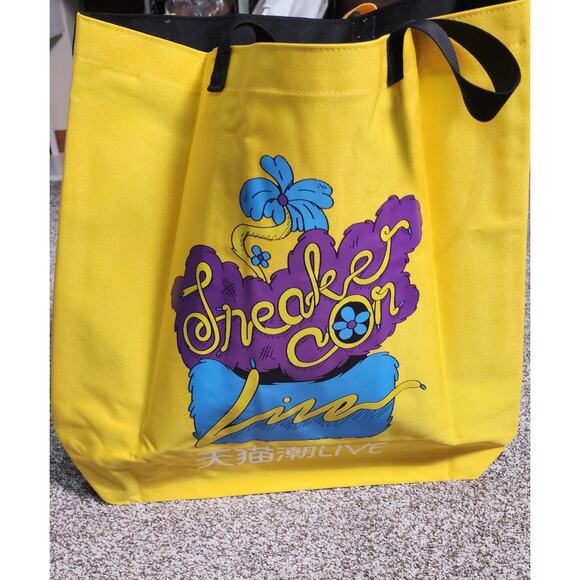SneakerCon Shanghai 2020 Canvas tote Bag Yellow New Sean Wotherspoon collab - Picture 5 of 7